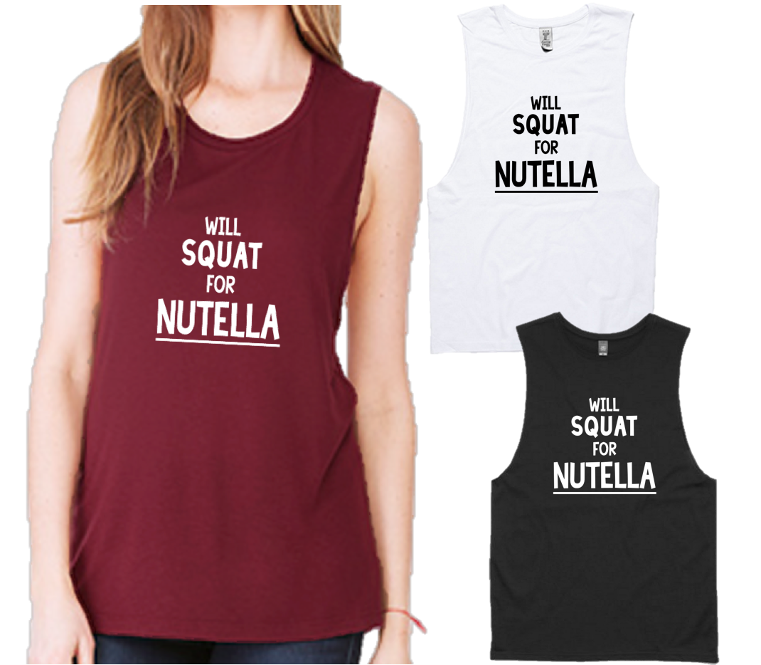 WILL SQUAT FOR NUTELLA -