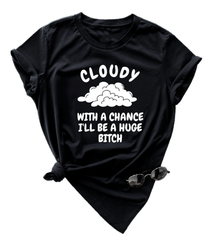 CLOUDY WITH A CHANCE IF ME BEING A HUGE BITCH